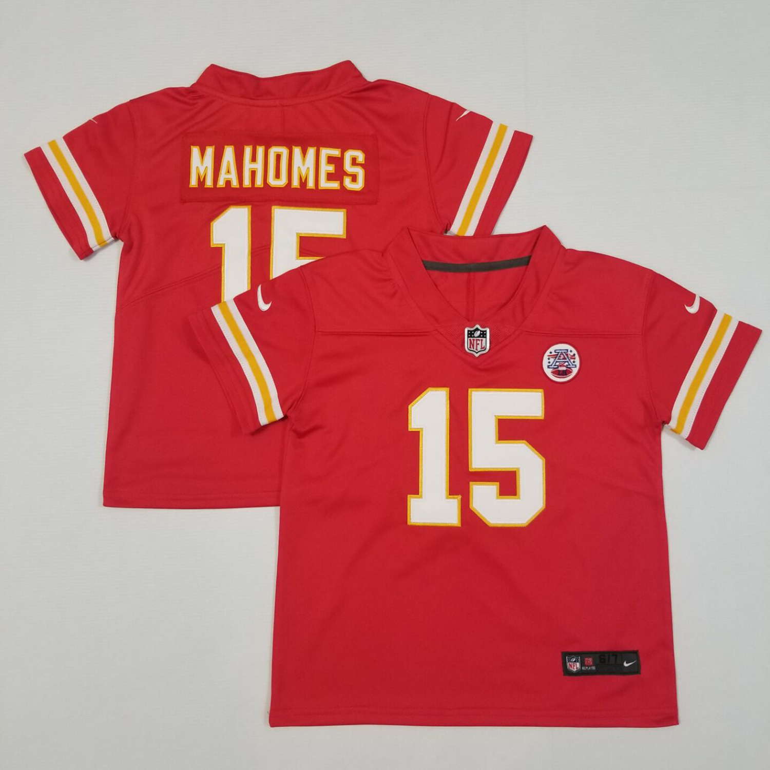 Toddler Nike Chiefs #15 Patrick Mahomes Red Team Color Stitched NFL Vapor Untouchable Limited Jersey